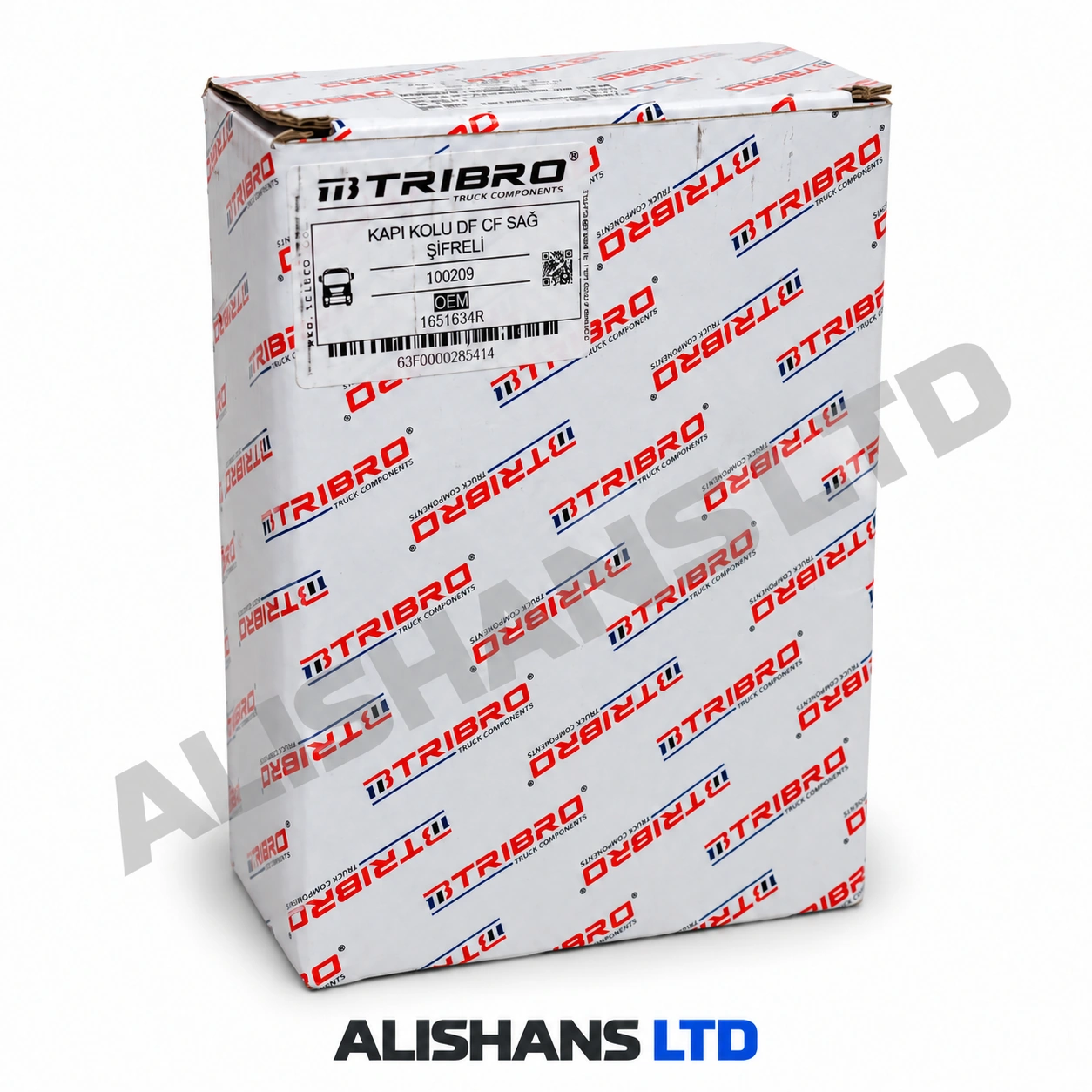 TRIBRO 100209 DAF CF-ის მარჯვენა საკეტიანი კარის სახელურის შეფუთვა, ALISHANS LTD-ის წყლის ნიშნით